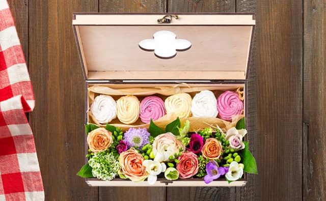 Arreglos florales- cajas de flores